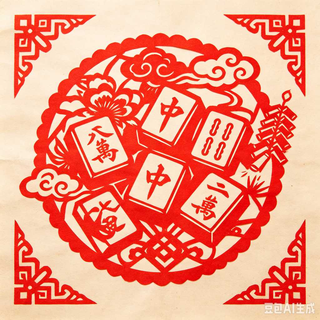engraved mahjong tiles
